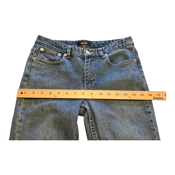 A.P.C. Jeans Moulant Womens Size 24 Blue Skinny Low-Rise Classic Casual Everyday - Picture 9 of 13